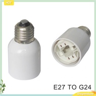 (shopeestore) E27 to G24 LED Light Screw Bulb Socket Base Lamp Cap Holder Adapter Converter