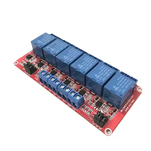 6 Channel Relay Module 5V 12V 24V High and Low Level Trigger Relay Control With Optocoupler 6 Way Re