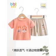 Baby Boy Summer Suit 2026 New Style Little Boy Handsome Summer Clothes Boy Summer Japanese Korean Fa