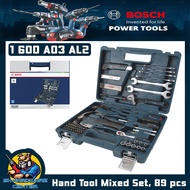 BOSCH Tool Box Set 89 Pieces Hand Mixed 89 pcs Code 1 600 A03 AL2