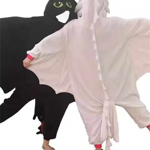 Kigurumi Anime How to Train Your Dragon Toothless Cosplay Costume Jumpsuit Pajamas Funny Dragon Onep