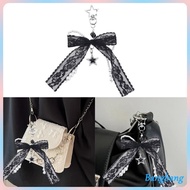 Bang Aesthetic Keychain Charms Lace Pearls Bows Bag Charm Pendant Sweet Heart Bows Keychain Charms H