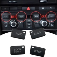Car Interior Air Conditioning Control Panel Button AC Econ ON/OFF Setup AUTO Cover Trim For Audi A6 