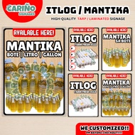 Laminated - Itlog Signage l Mantika Signage l Itlog at Mantika Signage