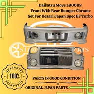 Daihatsu Move L900RS Front With Rear Bumper Chrome Set For Kenari Japan Spec EF Turbo