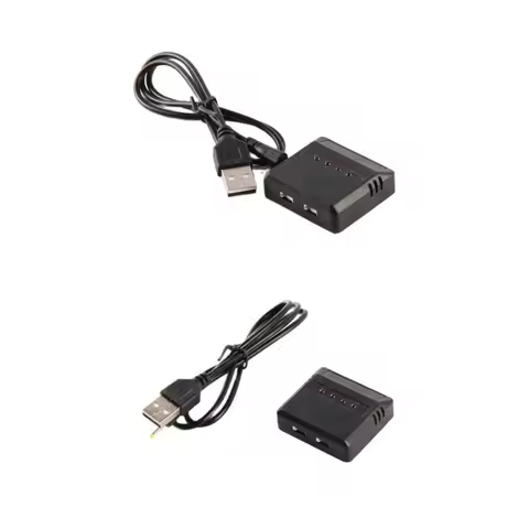 2Pcs 4-Port USB LiPo Battery Charger for Hubsan X4 Syma X5C WLtoys V202 V252 Quadcopter Fast Chargin