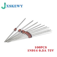 100PCS IN914 1N914 0.3A 75V Switching Diode DO-35 Glass Diode
