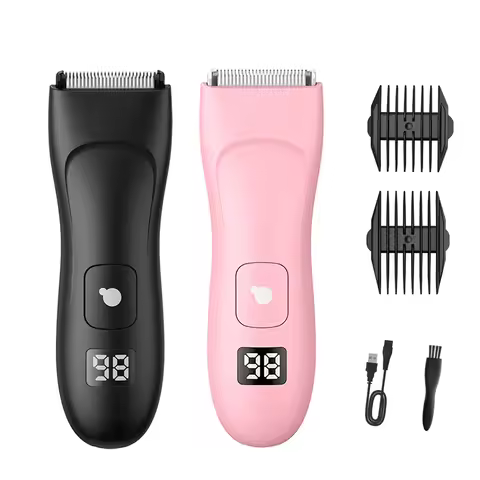 Electric Razor for Hair Removal Bikini Trimmer Portable Rechargeable Body Shaver with LED Display fo