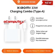 XIAOMI CHARGER 33W COMBO TYPE-A / 33 W FAST CHARGING + CABLE - OFFICIAL WARRANTY *