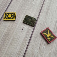 Inventory Russian Army Original Product Combat Uniform Collar Badge Velcro Military Fan Morale Badge