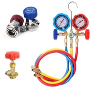 Manifold Gauge R134a Gas Meter Car Aircond Kereta R134a R12 R22 R410a R32 R410a Refrigerant