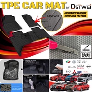 (Upgraded TPE) TPE Car Mat Carpet Karpet Kerete TPE Perodua Myvi Axia Bezza Alza Proton Saga S70 X50