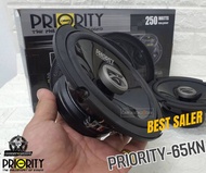 💥1คู่💥PRIORITY PRO-65KN ลำโพงแกนร่วมติดรถยนต์ ขนาด 6.5 นิ้ว 2 ทาง 4 โอม กำลังขับสูงสุด 250วัตต์ แพ็ค