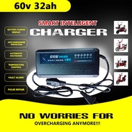 Agad na nagpapadala Intelligent Ebike Charger 48v12ah 48V20AH 60v20 48v32ah 60v32ahfor Battery Lead 