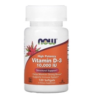 [exp2025] วิตามินดี Now Foods Highest Potency Vitamin D-3  250 mcg (10000 IU) 120 Softgels
