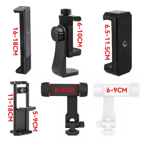 1/4 Thread Universal Phone Tablet Holder Tripod Clamp Adapter For iPhone Samsung Xiaomi Huawei Table