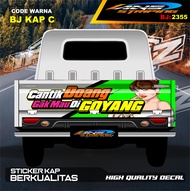 DECAL STICKER BAK BELAKANG MOBIL GRANMAX PICK UP / DECAL STIKER BAK CARRY L300 / VARIASI STIKER BAK