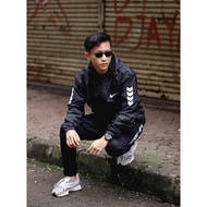 Jaket Parasut Pria Jacket Nike Hitam Casual Jaket Sport Pria Wanita