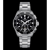 Used : Tag Heuer Aquaracer Black Dial Film Bezel Chronograph 43 mm Quartz movement