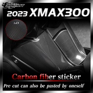 For YAMAHA XMAX300 2023 6D carbon fiber fuel tank protection stickers decorative body film accessories modified parts