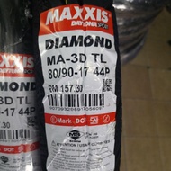 TAYAR TYRE MAXXIS MAXIS DIAMOND BUNGA MA3D MA-3D TUBELESS 80/90-17 2019 Y15ZR EX5 LC135 WAVE DASH FU