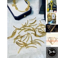 Mini Charm Horizontal bar 10bkara Gold stopper - durable and long - Shop pro mix hand made 1 KJ