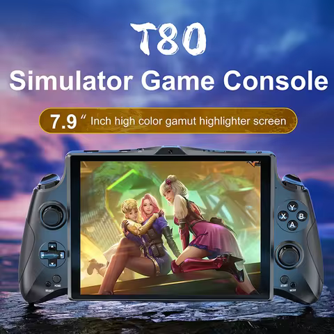 New 8inch 2K Resolution Game Player Android 12 Handheld Game Console Touch Screen 8GB +256GB