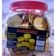 200pcs Mommon Gold Coin Chocolate Size 50cents