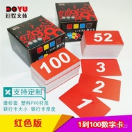 [Taiwan Shipment] Queue Card Calling Number Card Number Card Customized 1-100 Number Plate Integral 