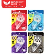 Unicorn Stationery 1 set 2pcs Jumbo Correction Tape / White Out 5mm X 60M UCT-230 Random Colour