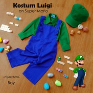 Luigi Kids Costume/LUIGI Cartoon Costume/LUIGI Costume/Kids Costume/Carnival Dress/ALA-ALA Costume/P