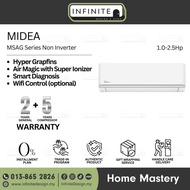 Midea MSAGB Series Non Inverter Air Conditioner 1.0/1.5/2.0/2.5Hp