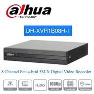 Dahua CCTV DH-XVR1B08H-I DVR 8 Channels Penta-Brid 5M-N/1080P Cooper 1U 1HDD WizSense Digital Video 
