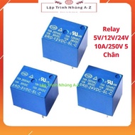 [Embedded Programming A-Z][G53] Combo of 2 Relays 3V/5V/12V/24V 10A/250V 5 Pins