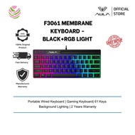 AULA F3061 61Keys Wired Membrane Keyboard RGB backlight Gaming Keyboard