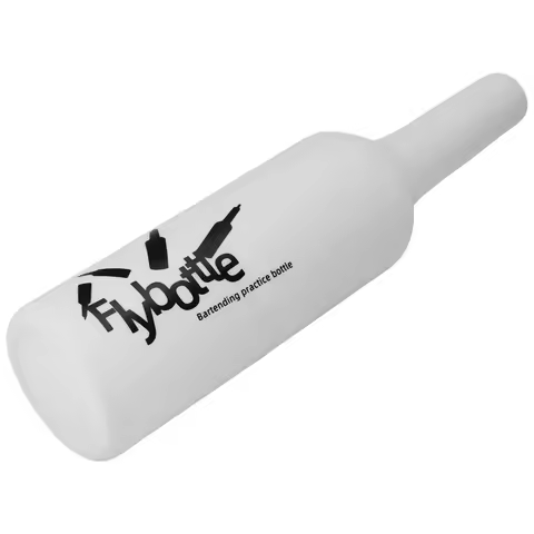 White Flair Bartender Bartending Practice Silicone Bar Pub Bottle Wine Cocktail Shaker GSY