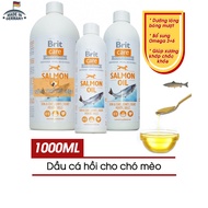 [1L] Dầu Cá Hồi Cho Chó Mèo Brit Care (Nhập Đức) Date 09/2025 - Dưỡng Da Lông Xương Chắc Khỏe - [Nôn
