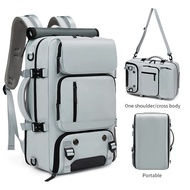 SeaChoice กระเป๋าเป้แล็ปท็อปขนาด16 นิ้ว กระเป๋าเดินทางน้ำหนักเบา กระเป๋ากลางแจ้งกันน้ำทนทานพร้อมช่องใส่รองเท้า lightweight travel bag กระเป๋าเป้สะพายหลัง มีพอร์ตชาร์จUSB ออกแบบหลายช่อง