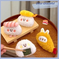 Ditur Cute Plush Delicious Food Keychain Sushi Hanging Ornaments Backpack Pendant Decoration Accesso