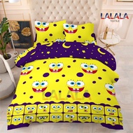 Cute SpongeBob SquarePants 3in1 bedsheet canadian cotton 3 in 1 Children's room decoration C331