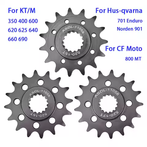 520 Chain 15T 16T 17T Front Sprocket For KT/M 350 400 600 620 625 640 660 690 LC4 701 Enduro R SC No