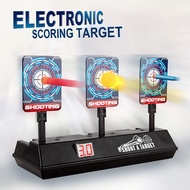 [HOT 2023] Intelligent Auto Reset Electronic Scoring Target for Nerf N-Strike Elite/Mega Series Light Sound Scoring Target for Toy Gun