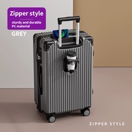 Vintage Luggage 20/22/24in Unisex Retro Trolley Case 360° Wheels Password Lock