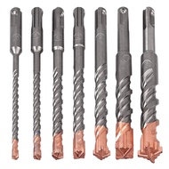 7 Pcs SDS Plus Hammer Drill Bit Set (4-Flute) for Concrete Brick Block Stone Masonry and Granite