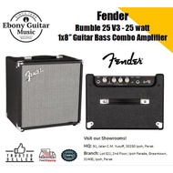 Fender Rumble 25 V3 25-watt 1x8 Guitar Bass Combo Amplifier