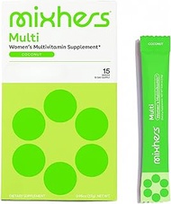Mixhers Hermulti | Multivitamin for Women | Vitamin D, A, B, C | B12 | Magnesium| 15 Drink Packets |