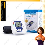 FamilyVista Arm Type Rechargeable Digital Blood Pressure Monitor Original Accurate Meter Large
