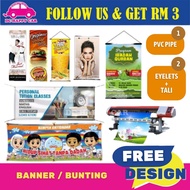 Banner Bunting Printing With FREE Design