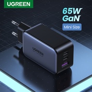 【Super Small】UGREEN 65W GaN PD Fast Charger Quick Charge 2C1A 2 Type C 1 USB A Charger with QC Portable for MacBook Pro/Air, Samsung S22 Ultra/S21/S20, Dell XPS 13, iPhone 15 14 Pro Max iPhone 15 14 Plus, iPad Mini/ Pro, Pixel, Powerbank