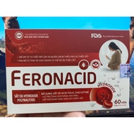 Feronacid iron supplement pills help reduce iron deficiency anemia